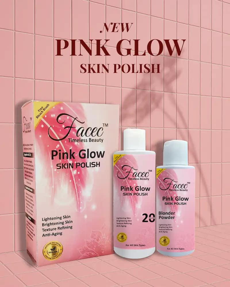 Facec Pink Glow Skin Polish Duo - 20 Volume Developer & Blonder Powder