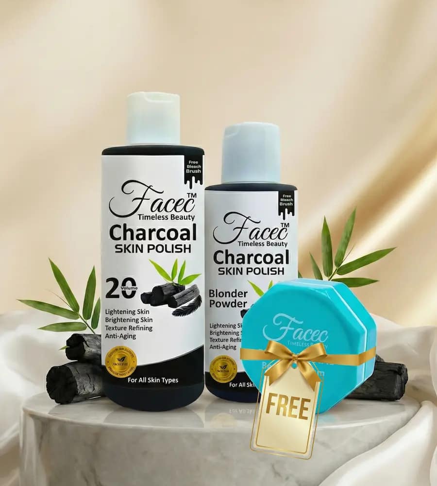 Facec Charcoal Skin Polish + Free Professional Beauty Cream